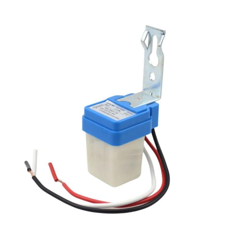 5 Pcs AC DC 12V 10A Auto On/Off Photocell Light Switch Photocell Photo Switch Photoelectric Switch Photocell Control Light Sensor Switch Dusk to Dawn Photocell Sensor (AC DC 12V)