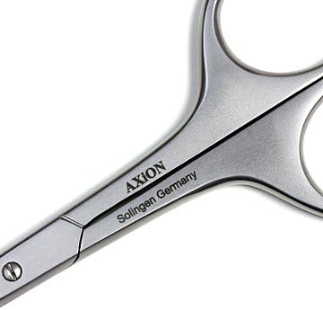 Made In Germany, Solingen Axion Concord Shape Eyebrow Scissors/Prep Tip Warping, Ultra Fine Point, Classic Smoke Finish # slg008985fba - NewNest Australia