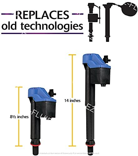 Genuine TOTO USA Made Korky 528GT Blue Universal Toilet Fill Valve Replacement Assembly Repair Kit Inside Tank Parts,Replace TSU99A.X and All other TOTO Toilets (1) 1