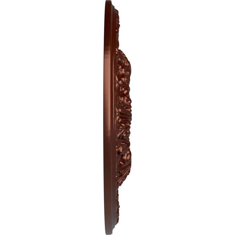 Ekena Millwork CM23GAACS 23 3/8 OD x 3 5/8 ID x 2 1/2 P Granada Ceiling Medallion (fits Canopies up to 7 1/8), Hand-Painted, Antique Copper Hand-Painted Antique Copper