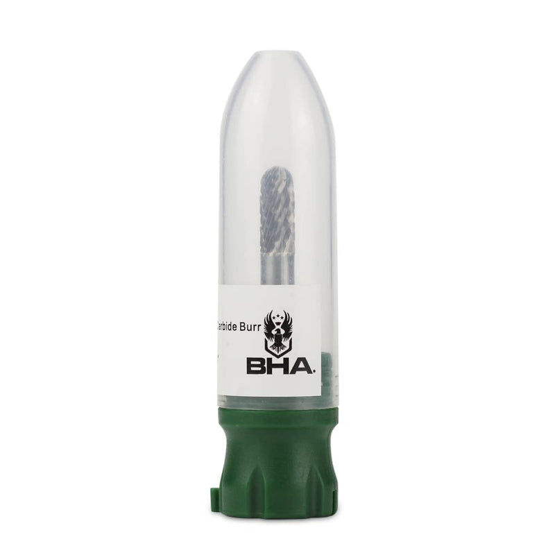 BHA Cylinder Radius End Tungsten Carbide Burr Die Grinder Rotary Tool Bit for Metal Contouring and Deburring, Double Cut with 1/4" Shank (SC-1: 1/4" Cut Diameter x 5/8" Cut Length) SC-1: 1/4" Cut Diameter x 5/8" Cut Length