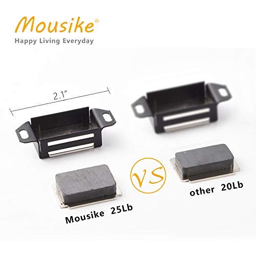 Mousike Cabinet Magnets 30lb Black Door Magnets with Strong Magnetic for Kitchen Cupboard Wardrobe Closet Cabinet Door Drawer Latch 4 Pack 4x6 - 4pack