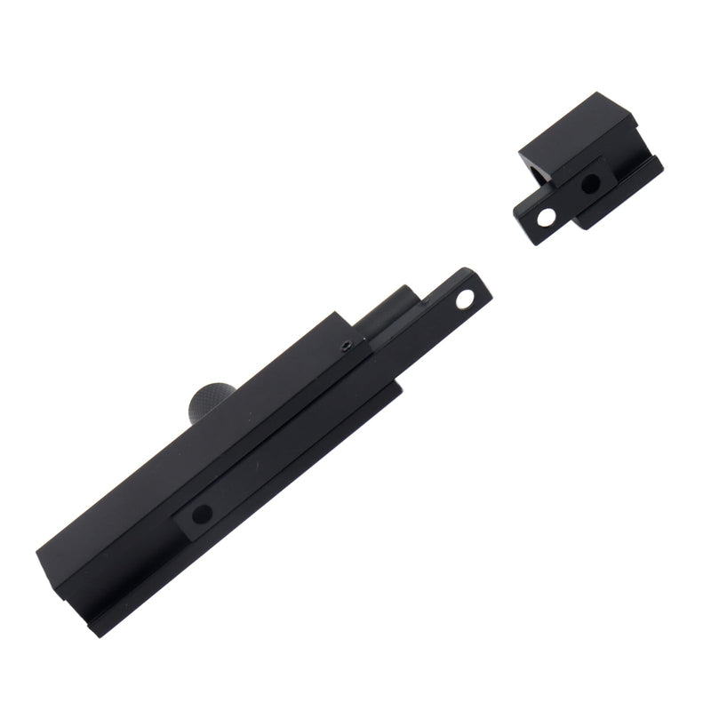 2Pcs Security Door Bolt Latch 3.54inch/90mm Black Door Safety Locks from Inside Bathroom Stall Lock Slide Locks for Inside Door (Pack of 2) 3.54 Inch (Pack of 2)