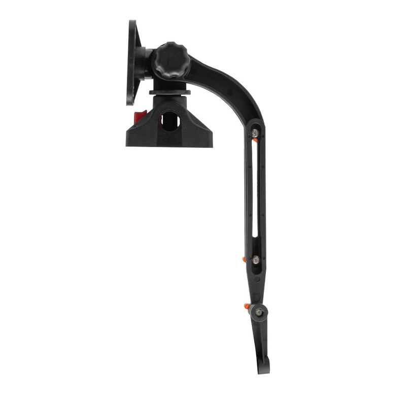 Extreme Max 3006.8669 Universal Fish Finder Head Unit & Transducer Arm Rod Holder Mount for SUPs & Kayaks, Black
