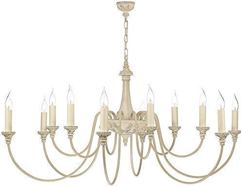 Creative Hobbies 4 Inch Tall Cream Plastic Candle Covers Sleeves Chandelier Socket Covers - Slip Over E12 Candelabra Base Sockets | Set of 6