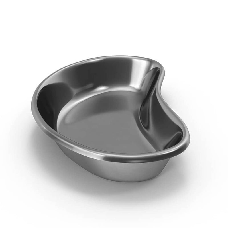 Bosky Stainless Steel Large Kidney Tray 12" inch Emesis Basin 40 oz Reusable Metal Kidney Bowl Dish for Solid dressings 12 x 4.8 x 2 inches 1.0