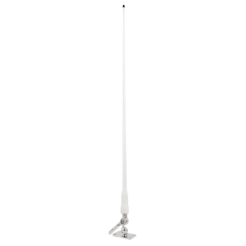 UAYESOK Marine VHF Antenna Mounts, Heavy Duty Adjustable Boat Stainless Steel Base Ratchet Fixed Mount