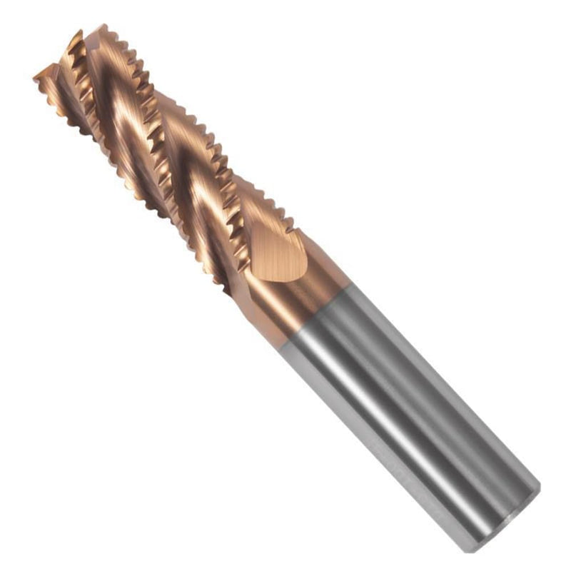 1/4" Carbide Roughing End Mill - 4 Flute - 1/4'' Shk Dia, 2-1/2'' Oal - for Alloy Steels/Hardened Steels 1/4‘’