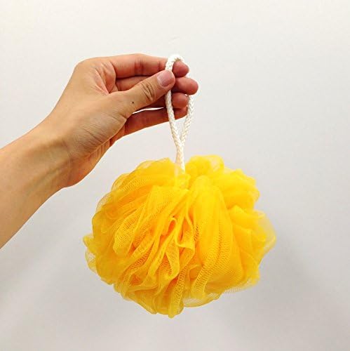 Oe Body Sponge Soft Yellow Approx. Length 22 x Width 14 x Height 14cm Whipple Ball Whipping Net Fluffy Washable 60952Y - NewNest Australia