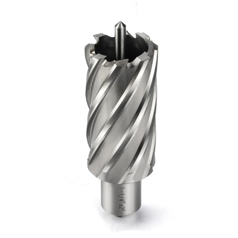 Annular Cutter 3/4 Inch Weldon Shank 1-1/4 Cutting Diameter 2 Cutting Depth Slugger Bits HSS Kit for Magnetic Drill Press