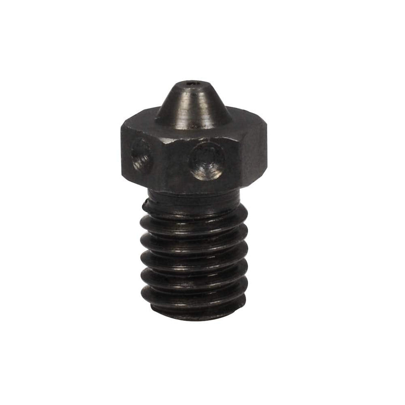 4pcs Hardened Steel Nozzles M6 Thread Nozzle 0.6mm 0.8mm for 1.75mm V6 Nozzle Hotend Prusa Printing PEI PEEK or Carbon Fiber Filament use (2x0.6 +2x0.8)