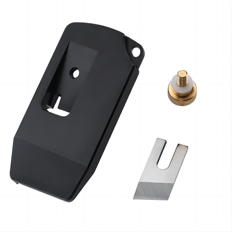 Woodworking Edge Trimmer,Hand Planer Edge Bander with High Speed Steel Blade,Edge Banding Cutter for PVC ABS Melamine Veneer,MG-027Bk Black