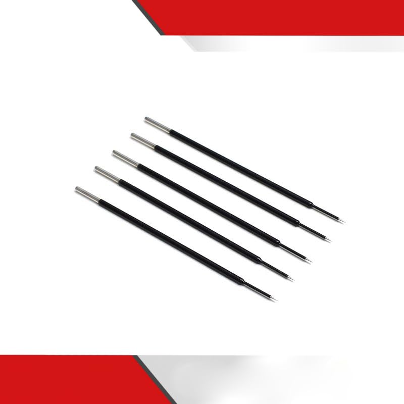 Colorado Micro Dissection Needle Straight 5cm, Set of 5 Pcs, Point Made in Tungsten Carbide (12cm) 12cm