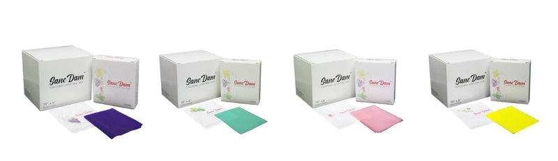 Grape 6 Packs SancDam Ultra-Thin 0.07mm Oral Sex Dam Membrane, Men and Women Giving Each Other Oral Sex, Cunnilingus Prop SM Fellatio, Oral Dam Covering for Lesbian Or Couples Sex (Dental Dams)