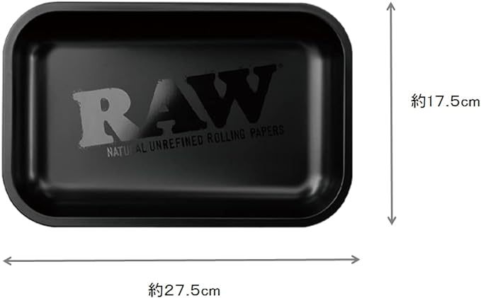 CIN-SHOP RAW Authentic Matte Black Tray TRAY Row Rolling Tray MATTE BK Small Size - NewNest Australia