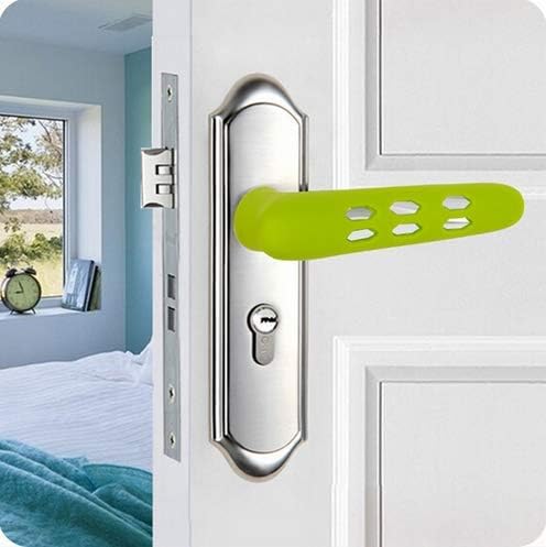 [Pack of 2] Door Knob Cover, Grip Cushion, Silicone, Soft Goods, Non-Slip Cushion, Anti-Collision, Anti-Static, Door Handle, Lever Cover, Home (Coffee) - NewNest Australia
