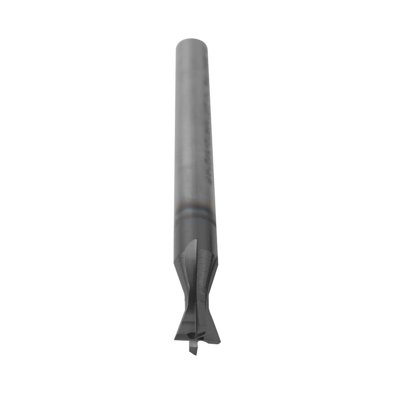 1/4" Carbide Square Nose End Mills, 4 Flute Solid End Mill Bits, Dovetail Cutter, AlTiN Coated Milling Cutters for DIYers and Professionals, 74 Degree 1/4in