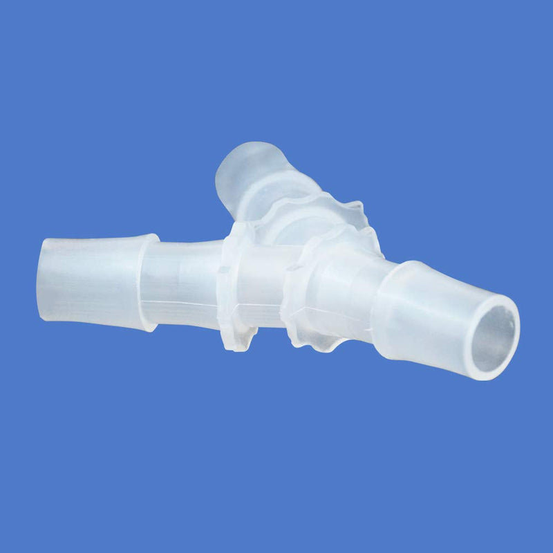 Quickun 3/8" Hose Barb Fitting Equal Barbed Y Shaped 3 Way Plastic Joint Splicer Mender Adapter Union for Air Line Tubing Pipe (Pack of 4) 3/8"(4Pcs)