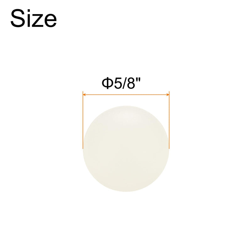 uxcell 20pcs PP Plastic Bearing Balls 5/8" 15.875mm Solid Plastic Balls, G1 Precision Mini Balls 5/8"