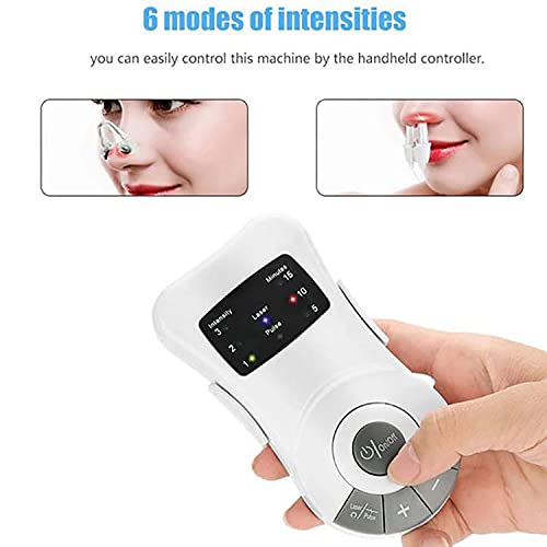 WSJQWHW Rhinitis Instrument Physiotherapy Massage Instrument Infrared Physiotherapy Anti-Snoring Smart Stop Snoring Device (Color : White)