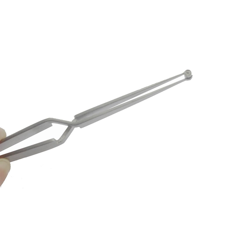 Lock Pinning Cross Locking Tweezers for Locksmith Pinning & Rekeying Kit Round Open Slot Stainless Steel Holding Tweezer Self Locking Closing Locksmith Tools Lock Pin Tumbler Tweezers