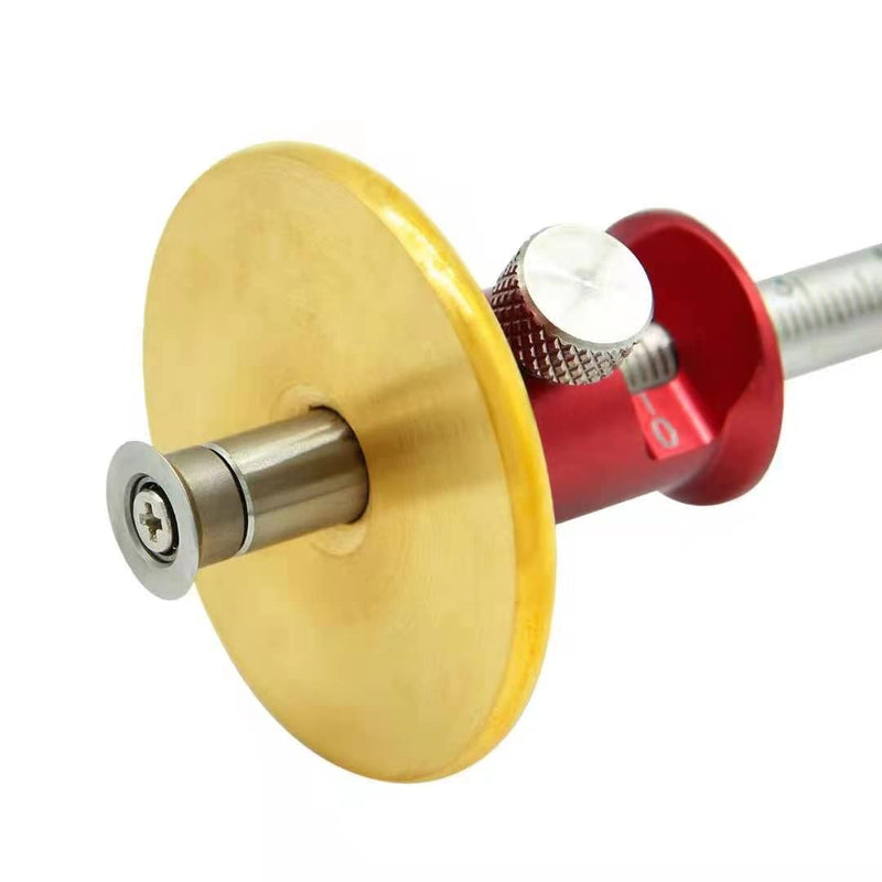 YOSELIN Wheel Marking Gauge,2 Wheel Cutter,Orking Gauges,Marking Guide Wood Marking Knife Woodworking Scribing Tools Dovetail Guide Woodworking Marking Tools,Imperial Scales. Red