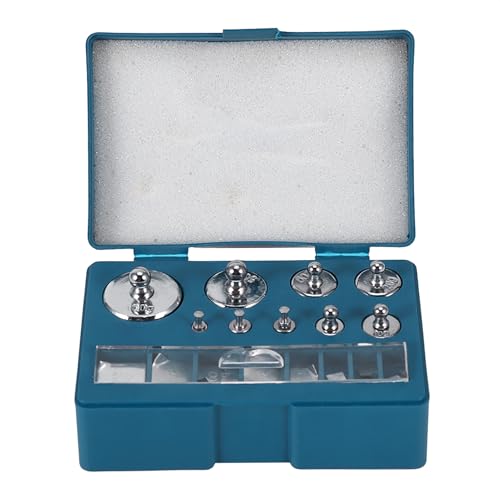 Garosa Scale Weights Set 17Pcs Precision Calibration Weight Set 100g 50g 20g 10g 5g 2g 1g 500mg 200mg 100mg 50mg 20mg 10mg Calibration Weights