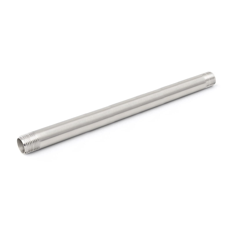 TAISHER 2Pcs Stainless Steel Pipe Fittings, 1/4" NPT x 1/4" NPT Male Threaded, 12" Length Nipple Cast Pipe 1/4" NPT(Male x Male) 12"(300mm) Length