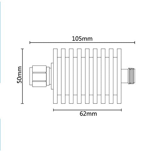 50Watt N Connector Attenuator DC to 3GHz 50 Ohm (30dB) 30dB