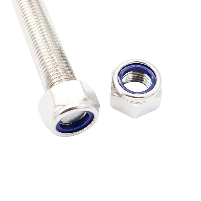M6x250mm Fully Threaded Rod Studs Long Metric Threaded Screw 304 Stainless Steel Right Hand Threads All Threaded Rod Studs for Anchor Bolts Clamps Hangers U-Bolts 2 Pack M6*250mm