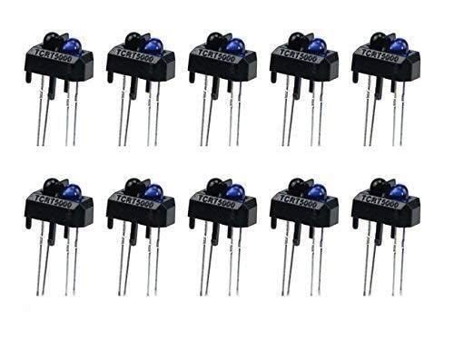 XINGYHENG 50Pcs TCRT5000L TCRT5000 Photoelectric Sensors Reflective Optical Sensor with Transistor Output Infrared 950mm 5V 3A for Tracking and Obstacle Avoidance Car
