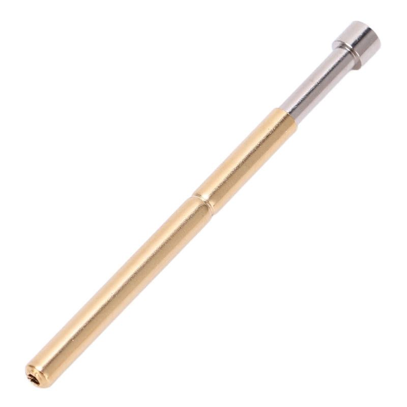 100pcs Spring Loaded Test Pins, Concave Head PCB Testing Probes Brass Pogo Pins 2.02mm/0.1in Tube Diameter for Circuit Board/Burn-in Fixture (33.35mm Length)