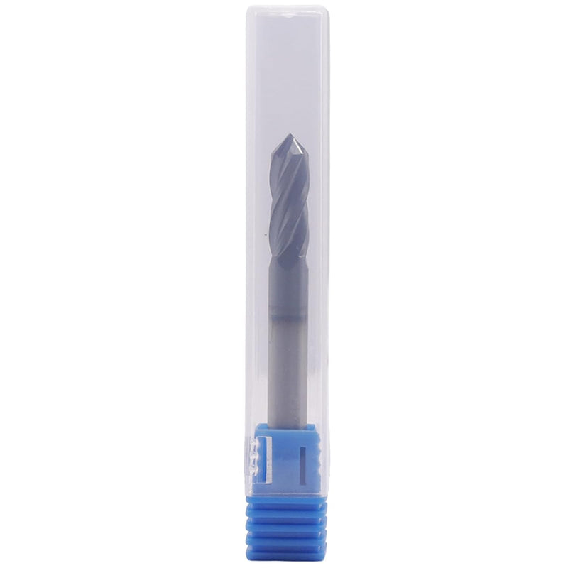 BestParts 2Pcs 1/4" 4-Flute 90 Degree Solid Carbide Drill Mill - AlTiN Coated, 90° Included Angle, 4 Flute, 1/4" Cutting Diameter, 1/4 inch Shank Diameter, 3/4" Length of Cut, 2-1/2" Overall Length 1/4 in