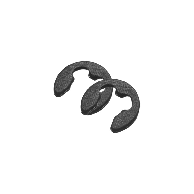 uxcell 200 Pcs External Retaining Rings, 3mm 65Mn Carbon Steel E-Clip External Circlip Snap Rings Round Wire Snap Rings for Valves Electrical Appliances