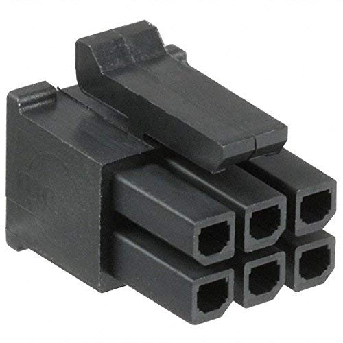 Molex Micro-Fit 3.0™ Dual Row (6 Circuits) Male & Female Receptacle Plug, w/Terminal sockets, (Pack of 3 Complete Set)