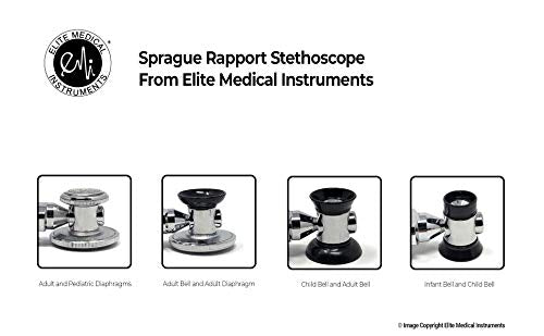 EMI Royal Blue Sprague Rappaport Stethoscope and Aneroid Sphygmomanometer Manual Blood Pressure Set Kit - #330