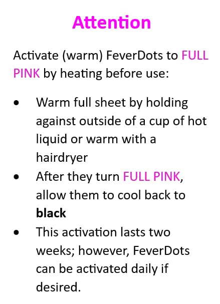 Fever Alert Stickers in Shapes and Hearts (Variety Shapes, 16 Count) Variety Shapes, 16 count