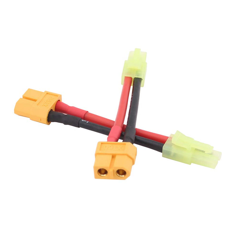 4pcs XT-60 XT60 Female to plug for Mini Tamiya Male Connector Adapter for Airsoft/AR Drone(C79-4)