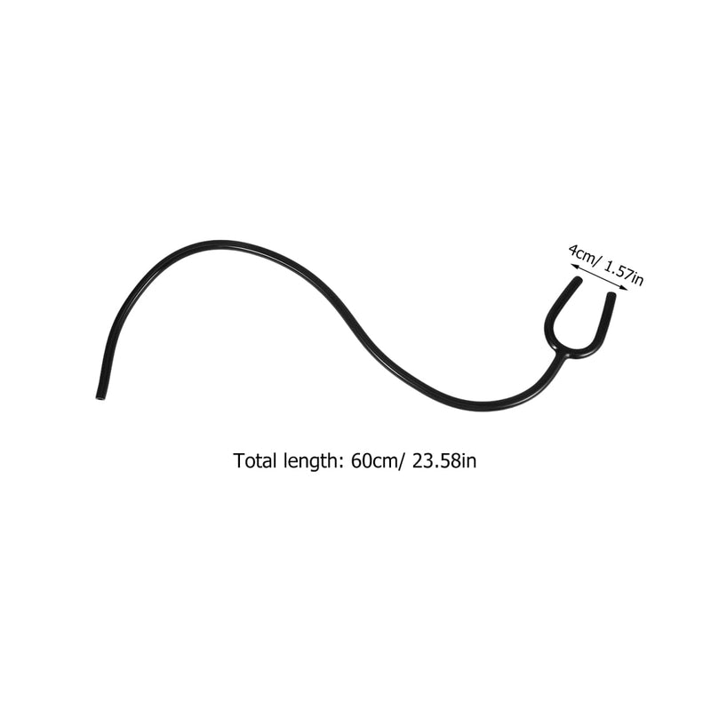 ULTECHNOVO 2-Pack Stethoscope Tubing Replacement Parts: 60cm Black Y-Shaped Flexible Tube for Nursing School Supplies - Latex Free Premium PVC Stethoscope Accessories Fit for Doctors and Students