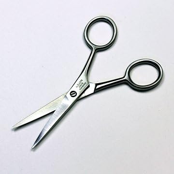 Germany, Solingen Axion (Axion) Stainless Steel Mustache and Chin Shave Shears Straight Blade Luxury Satin Finish # slg009252fba - NewNest Australia