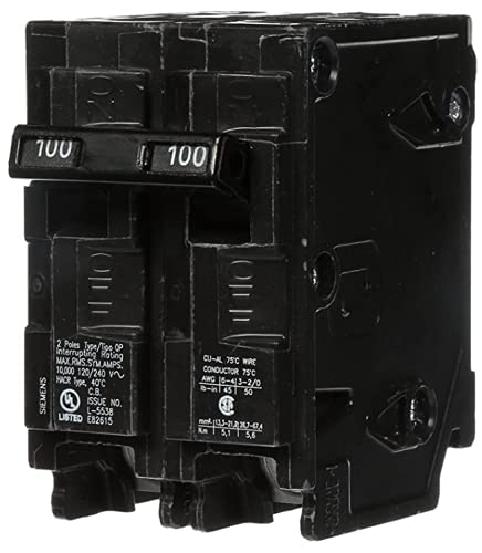 Siemens Q2100 2P 100A Circuit Breaker