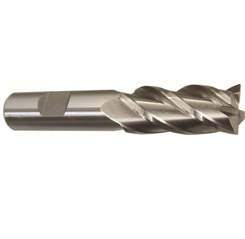 Drill America - BRCF330 11/16" X 5/8" High Speed Steel 4 Flute Single End End Mill, BRC Series