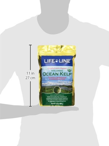 Life Line Pet Nutrition Organic Ocean Kelp Supplement for Skin & Coat, Digestion in Dogs & Cats 1.5lb - PawsPlanet Australia