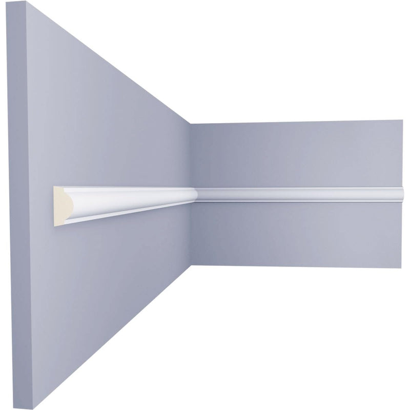 Ekena Millwork PML00X00TR-CASE-4 Traditional (4-Pack) Panel Moulding, 3/4"H x 3/8"P x 94"L, Primed