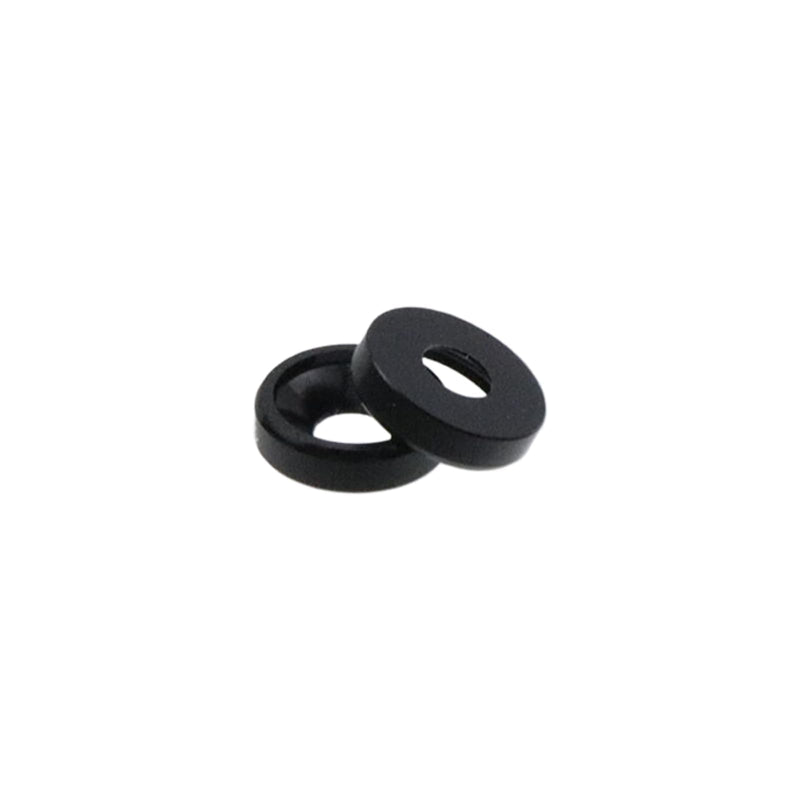 M3 20Pcs Finishing Countersunk Washers, Anodized Aluminum Alloy, Head Washers Gaskets Cup Shim,Black Black