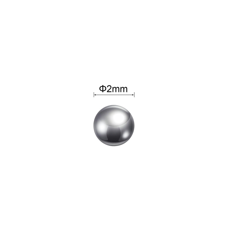 uxcell 2mm Bearing Balls 304 Stainless Steel G100 Precision Balls 2000pcs