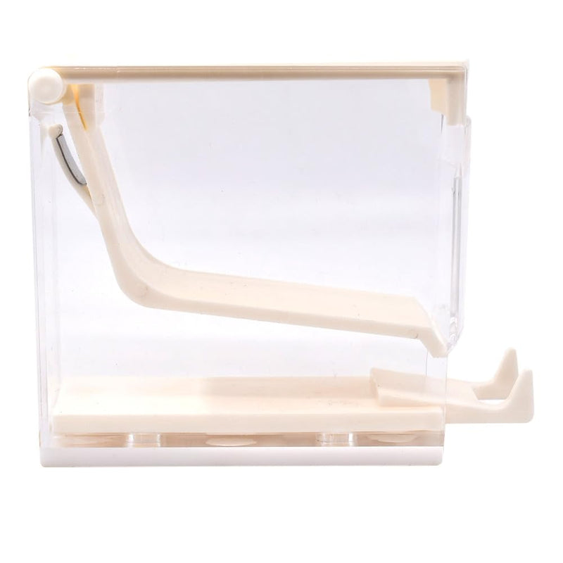 1 Pack Dental Cotton Roll Dispenser,Press Type Cotton Roll Holder Organizer (White) White