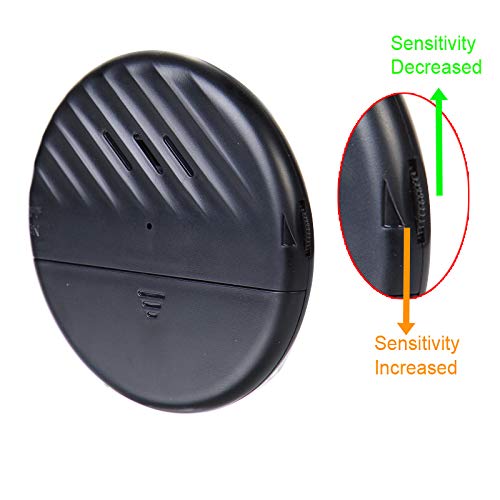 EverNary Window Vibration Alarm,5Pack-125dB Loud Ultra-Slim Anti-Theft Alarm for Door and Window Glass Break Sensor Alert with Adjustable Sensitivity (5, Black)