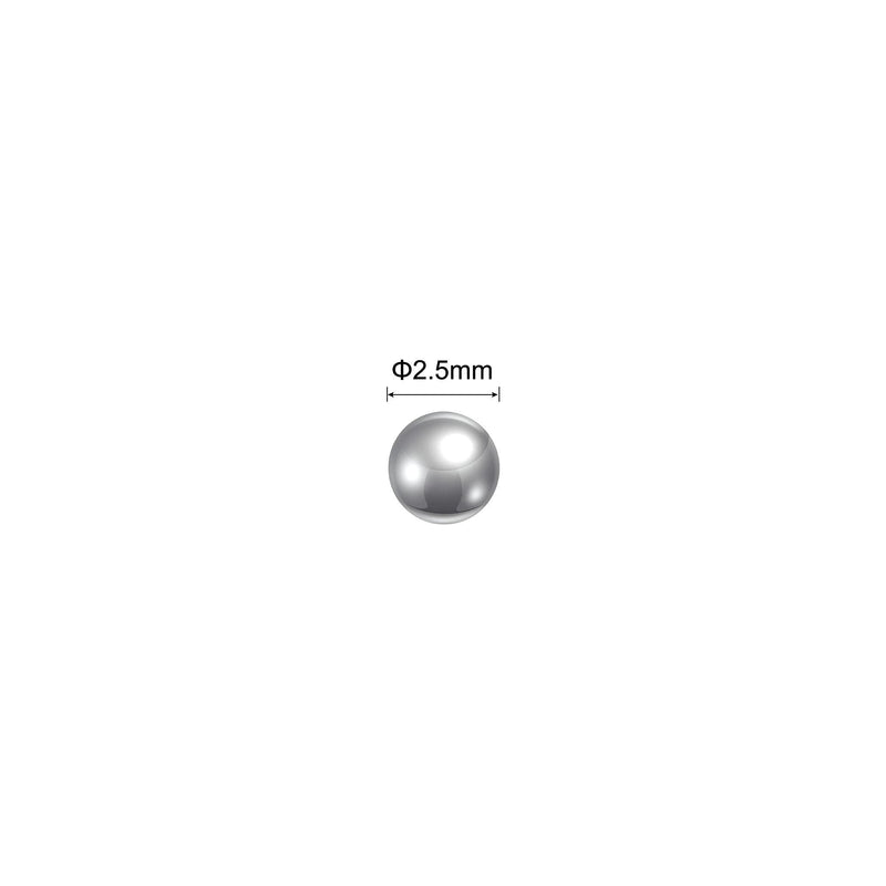 uxcell 50pcs 2.5mm Chrome Steel Bearing Balls G5 Precision