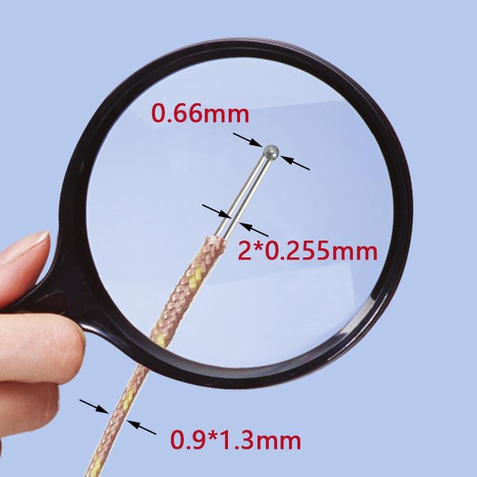 5pcs Pack High Accuracy K Type Mini-Connector Thermocouple Temperature Probe Sensor, 3 Meters Long Measure Range -50°C~482°C (-58°F~899°F) 3 M